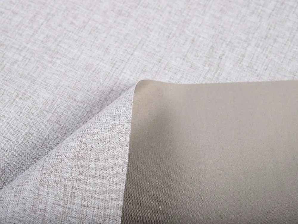 Biante 100% zatemňovací záves Blackout BKW-206 Svetlo sivobéžové žíhanie 130x210 cm