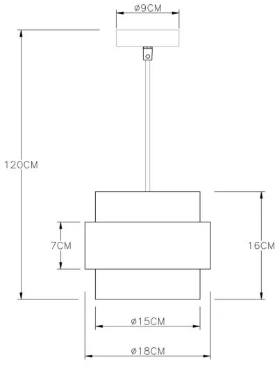 Globo 15560H - Luster na lanku MILEY 1xE27/60W/230V čierna/mosadz