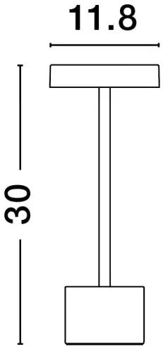 Vonkajšie LED svietidlo Fumo 11.8 biele