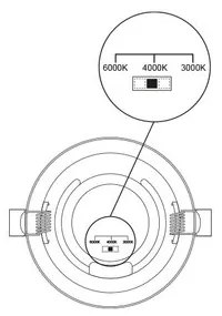 Panlux PN22400001 Podhľadové LED svietidlo Downlight CCT Round biela, 6 W