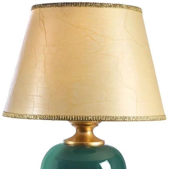 ONLI - Stolná lampa AMADEUS 1xE27/15W/230V 72 cm zelená/zlatá