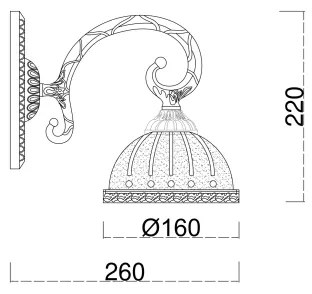 Brilagi - Nástenná lampa CLASSIC 1xE27/60W/230V mosadz