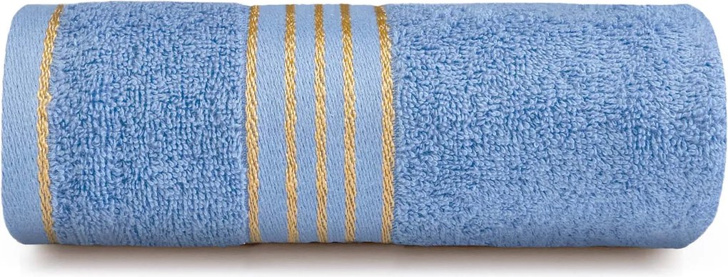 BAVLNENÉ UTERÁKY TIWANO SADA 1 KS 30X50 CM, 1 KS 50X90 CM, 1 KS 70X140 CM SVETLOMODRÁ