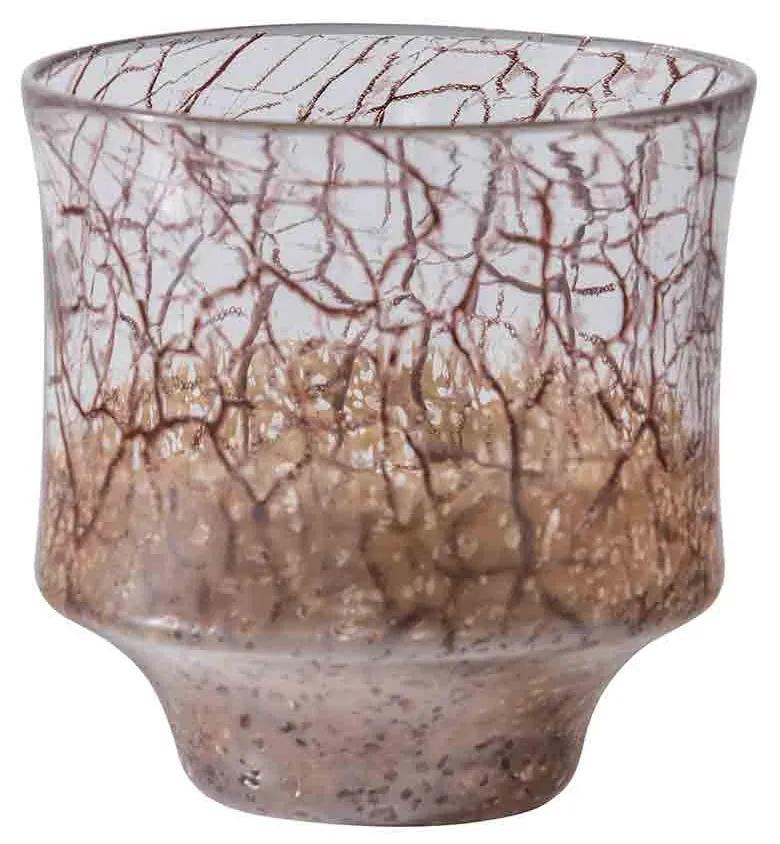 Sklenená váza Grain 18 × 18 × 18 cm