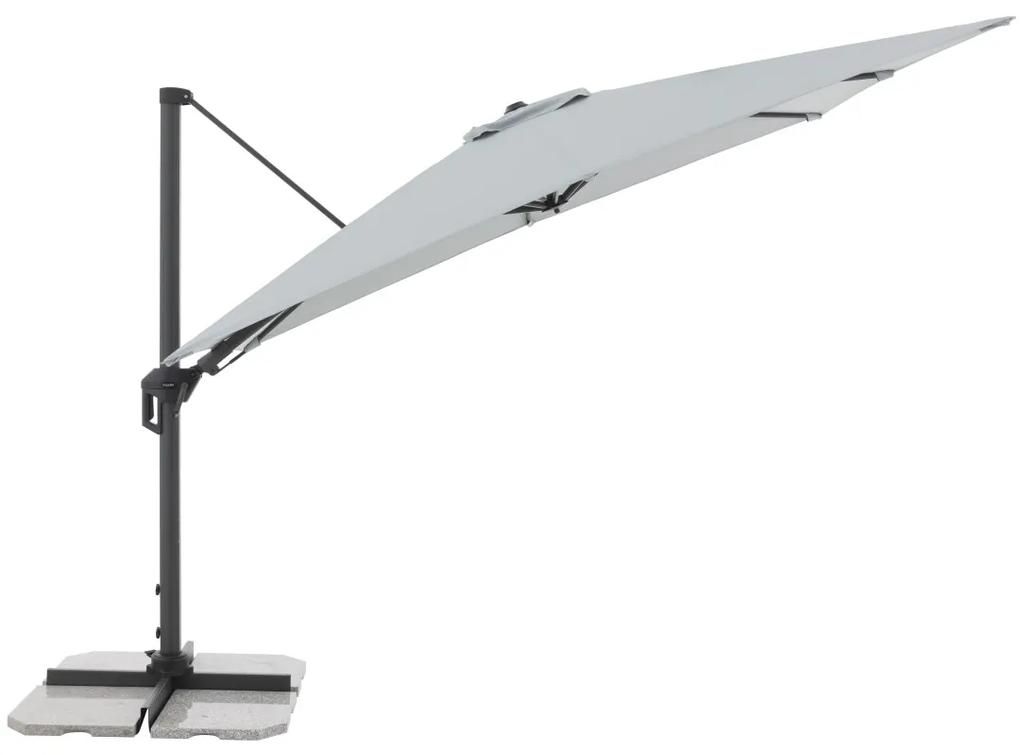 Doppler ACTIVE 310  x 210 cm - moderný slnečník s bočnou nohou svetlo šedá (kód farby 827)