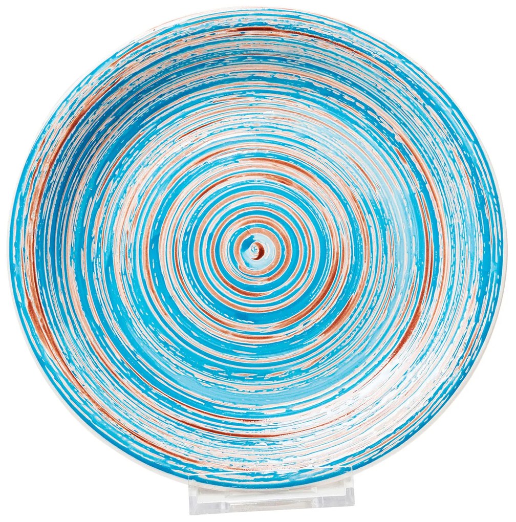 Swirl tanier 27 modro-krémový