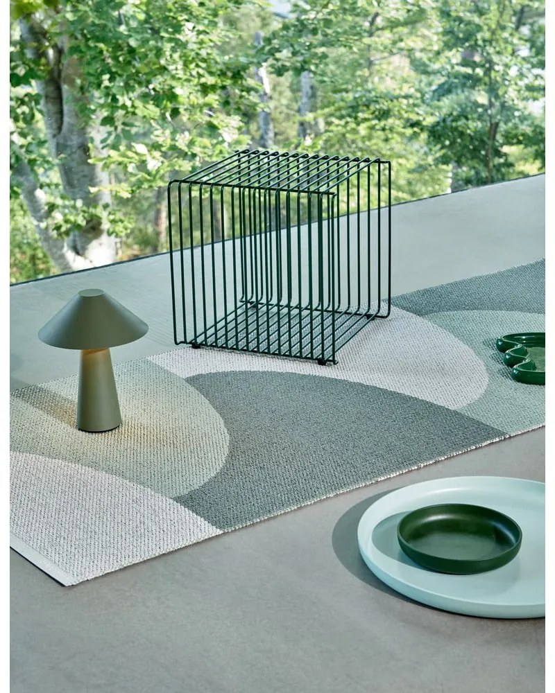 Zelený vnútorný a vonkajší koberec 70x90 cm Hill Army Misty Mint – Pappelina