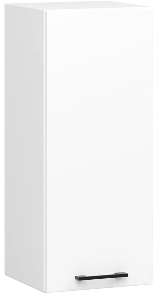 Závesná kuchynská skrinka OLIVIE 30x72 cm matná biela