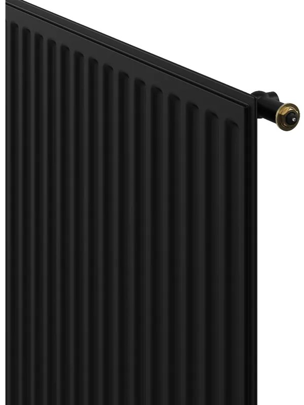 Mexen Hygiene CVH10, panelový radiátor 600 x 1400 mm, spodné pripojenie, 874 W, čierna, W610H-060-140-70