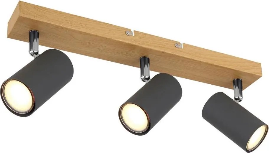 Globo 57911-3G - Bodové svietidlo ROBBY 3xGU10/35W/230V šedá/hnedá