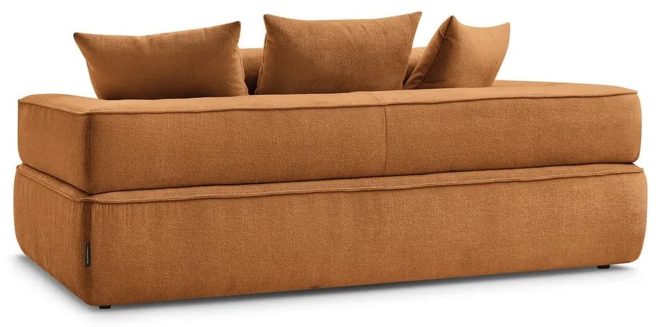 Ženilková pohovka v horčicovej farbe 237 cm Whesley – Bobochic Paris