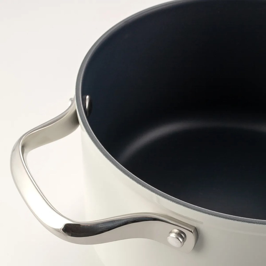 Hrniec s titánovým povrchom krémový Ø 24 cm - Saturn Terra Lunasol - 601309