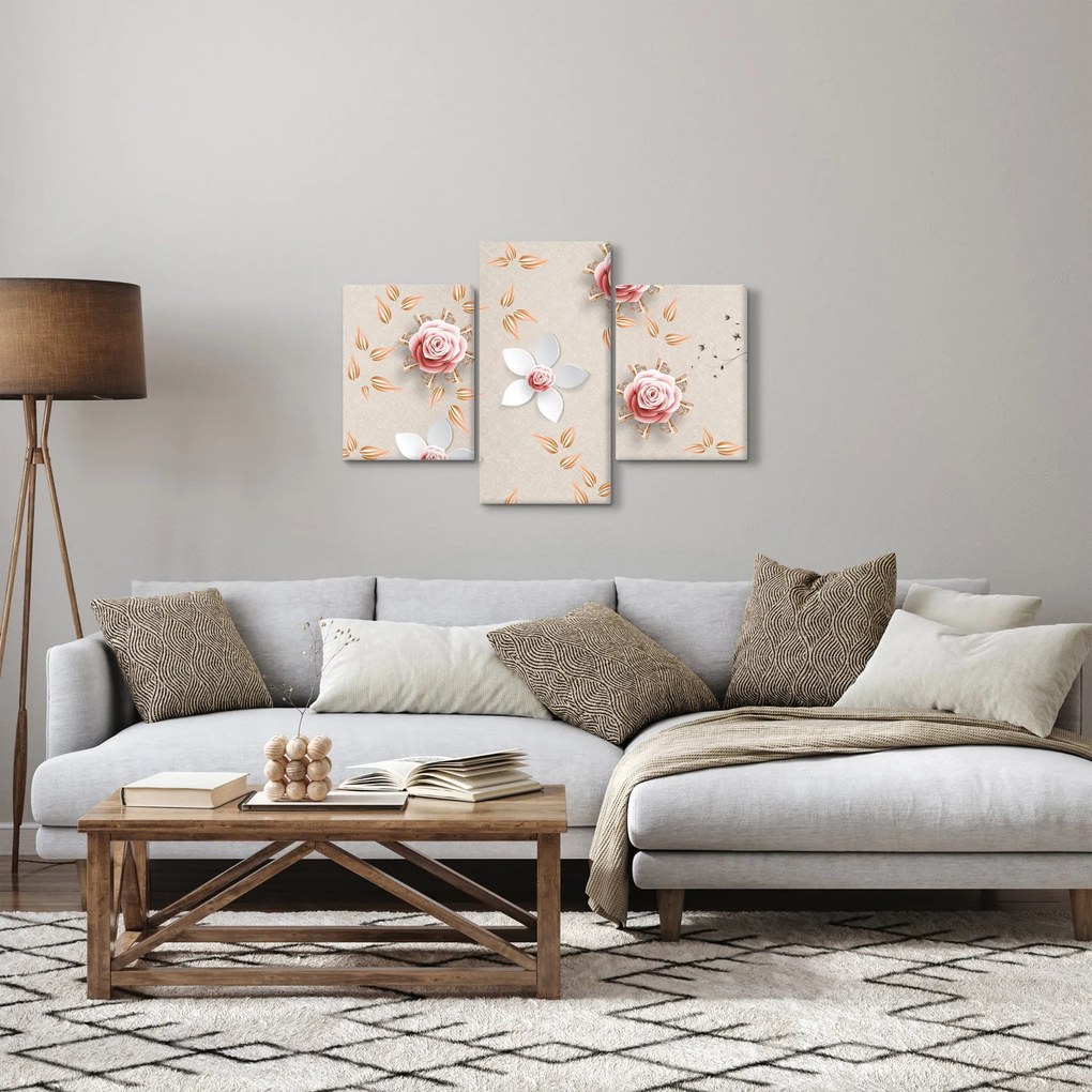 Obraz - Kvety ruží (90x60 cm)