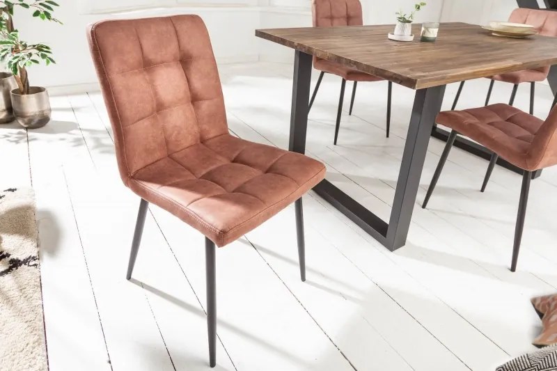 Jedálenská stolička Modena mikrovlákno hnedá