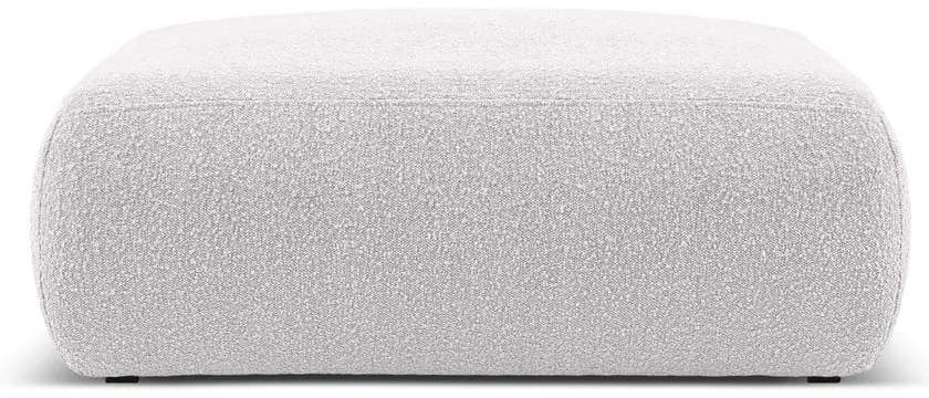 Svetlosivý taburet z textílie bouclé Molino – Micadoni Home