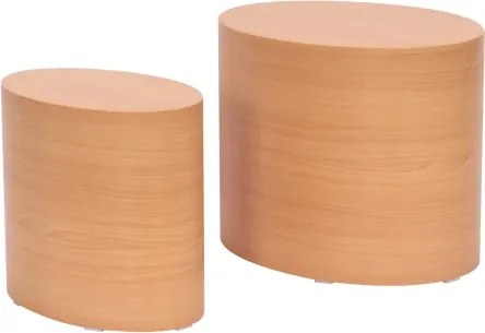 Sada oválnych stolíkov Alvo, buk, 2 ks%