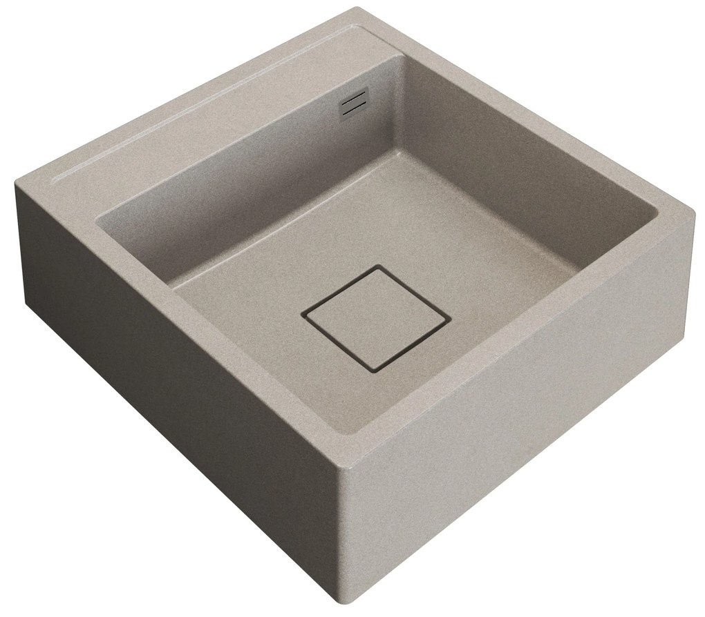 Gamma Farmerski, 1-komorový granitový drez 600x630x210 mm, béžová, GMA-ZLE000207