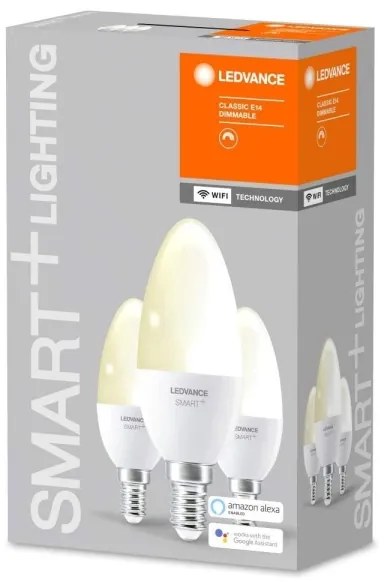 SADA 3x LED Stmievateľná žiarovka SMART+ E14/5W/230V 2700K - Ledvance
