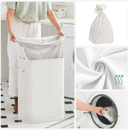 Koš na prádlo OLI 72 L bílý