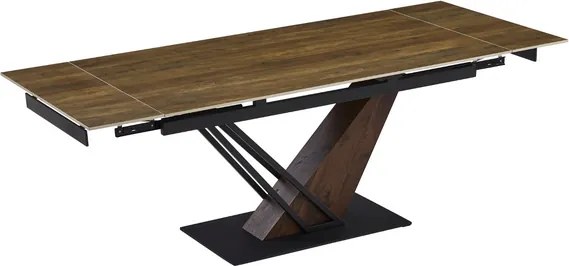 Stôl SANNY 180–240 cm tamvý dub/čierny