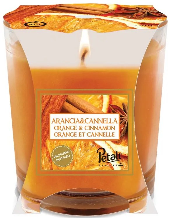 PETALI vonná sviečka ve skle Orange & Cinnamon - horenie 45h