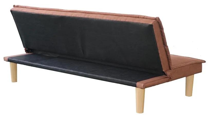 Rozkladacia sofa/posteľ SVANTE - Hnedá