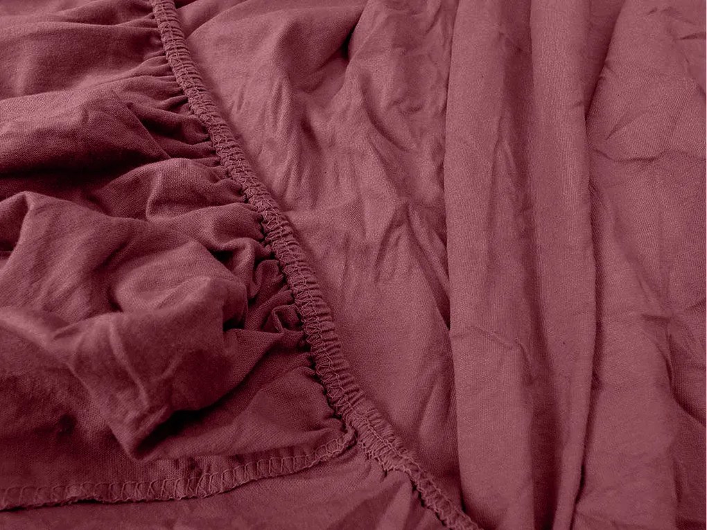 Jersey plachta s lycrou vínová 90 x 200 cm