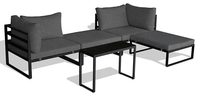 Autronic BONTEC Záhradná zostava, kov, látka, sivá, AZ-L1761 GREY Farba: Šedá