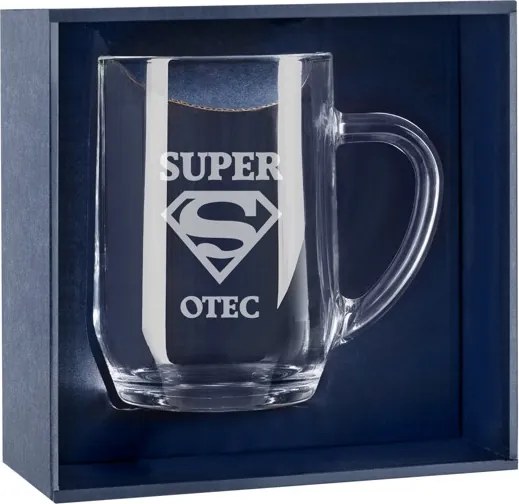 Pieskovaný polliter na pivo Super otec s úpravou