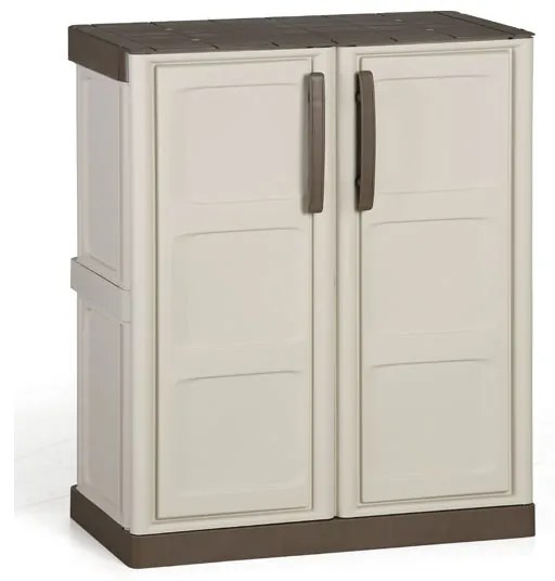 Plastová dielenská skriňa na náradie S Line, nízka, 700 x 390 x 855 mm