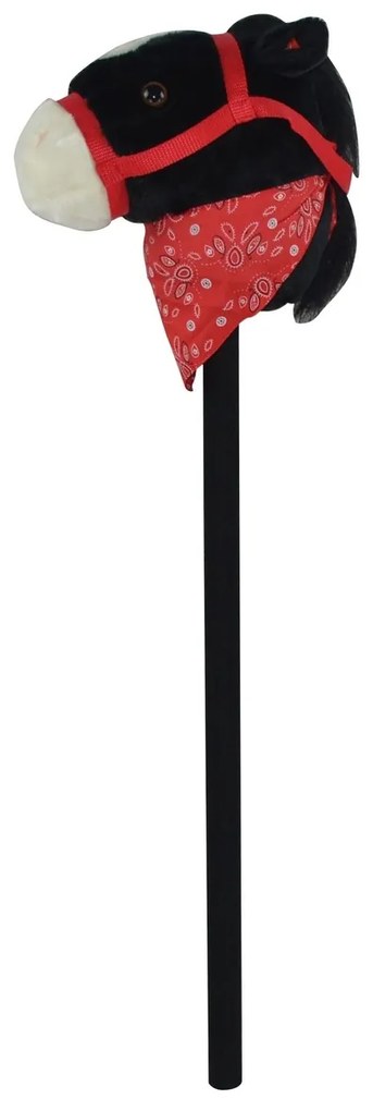 Kôň na tyči plyš 80 cm, na batérie so zvukom