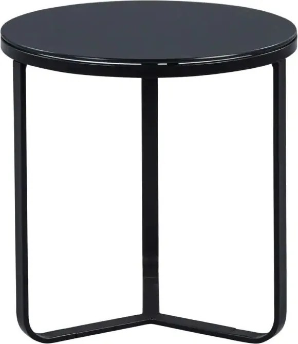 Okrúhly konferenčný stolík Boston 50 cm, černý