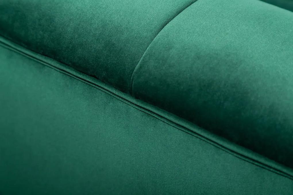 Dizajnová sedačka Nikolai 225 cm smaragdovozelená