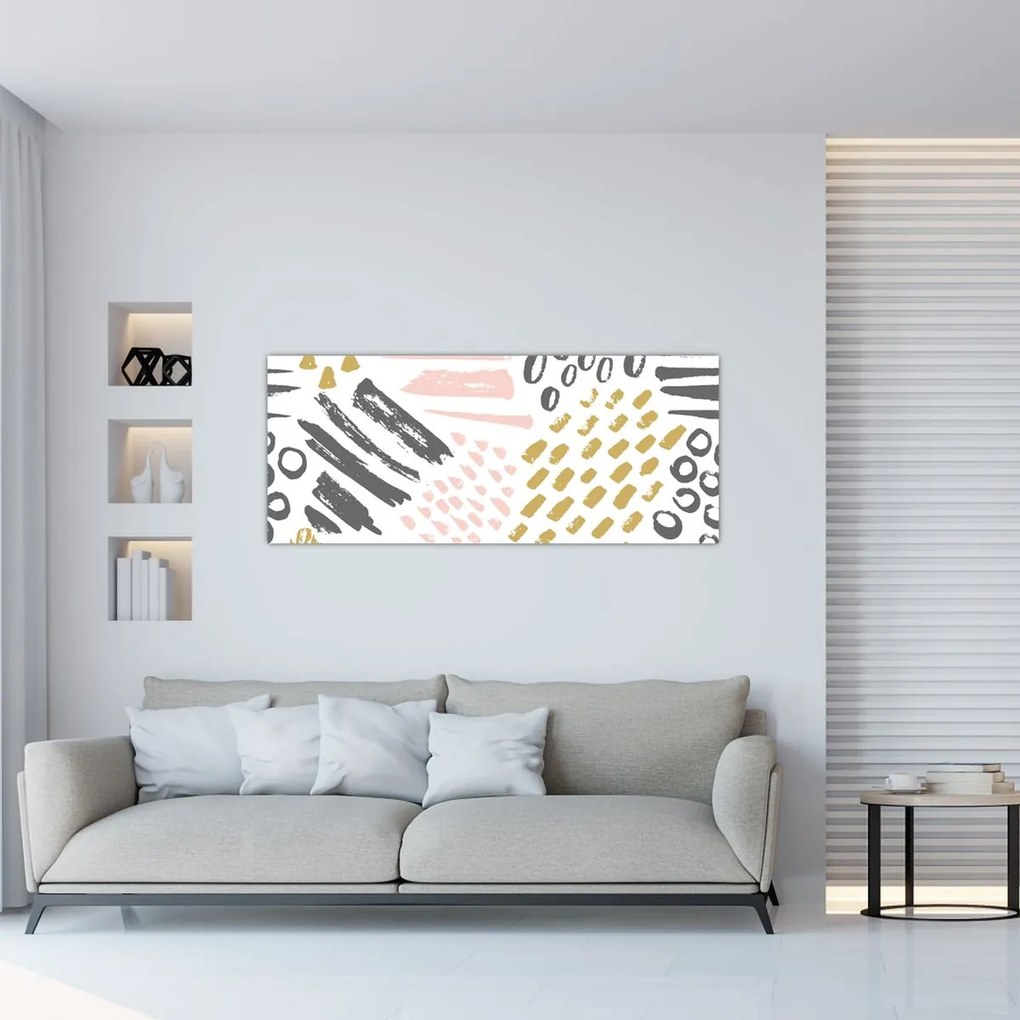 Obraz - Abstraktné ťahy (120x50 cm)