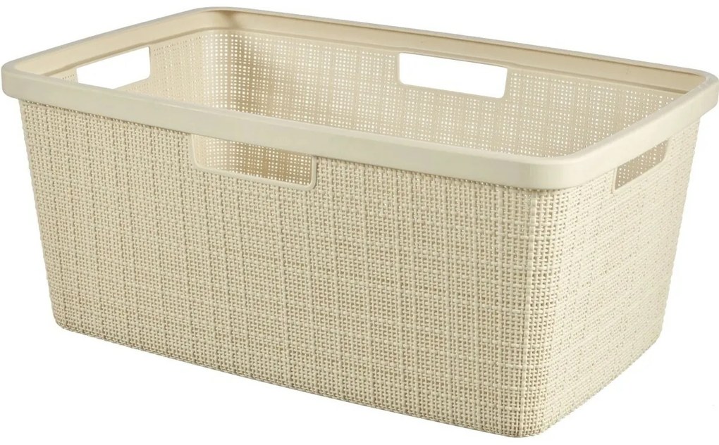 Curver Kôš na čistú bielizeň Jute 46 l, béžová