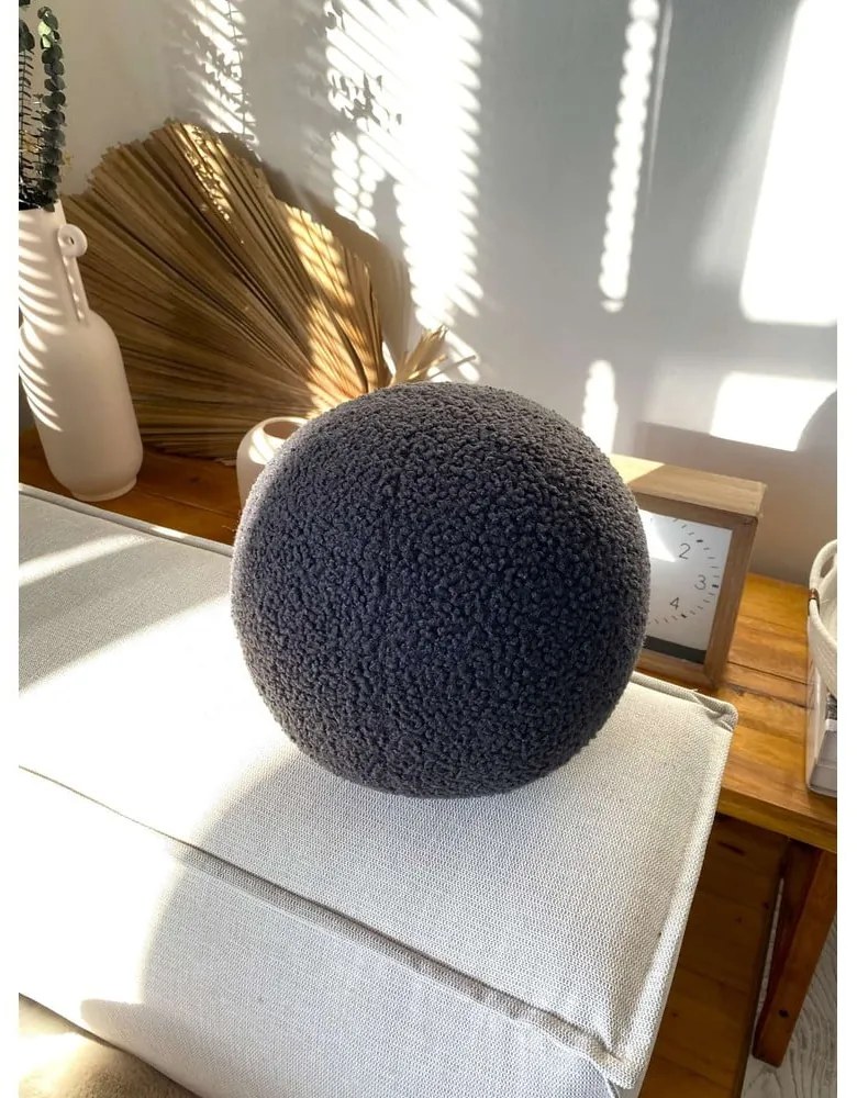 Dekoračný vankúš z materiálu buklé ø 25 cm Top – Mioli Decor