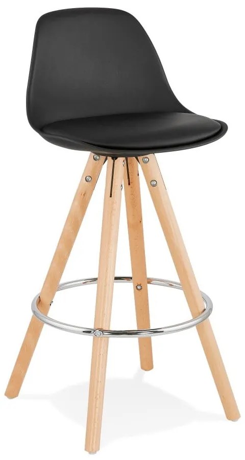 Čierna barová stolička Kokoon Anau, výška 64 cm