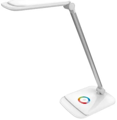 Stolná lampa Platinet 18 W, nočný režim + USB, biela