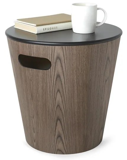 Stolek Umbra WOODROW s úložným prostorem hnědý