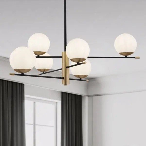 Maytoni MOD048PL-06G - Luster na tyči NOSTALGIA 6xE14/40W/230V