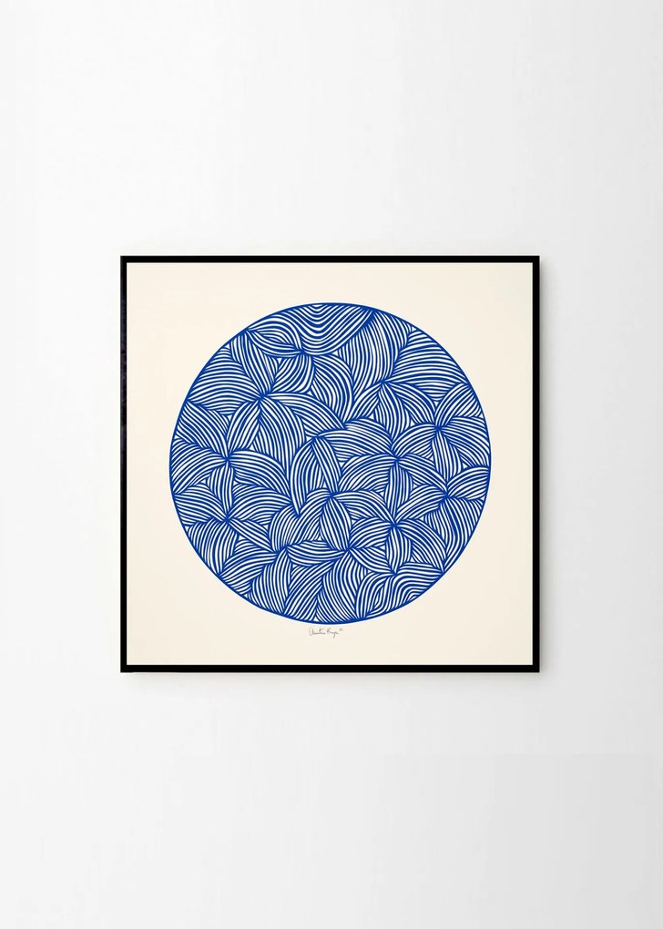 THE POSTER CLUB Autorský plagát Moon No. 02 by Little Detroit 50 x 50 cm