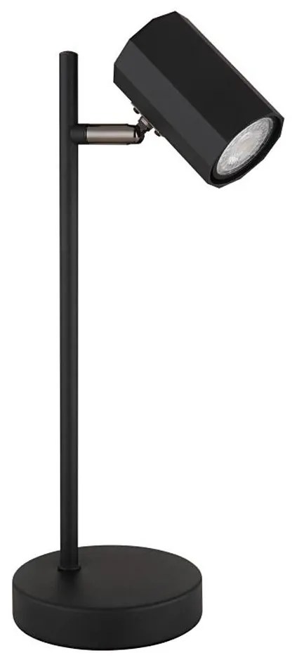 Globo 57918TB - Stolná lampa JAMES 1xGU10/5W/230V čierna