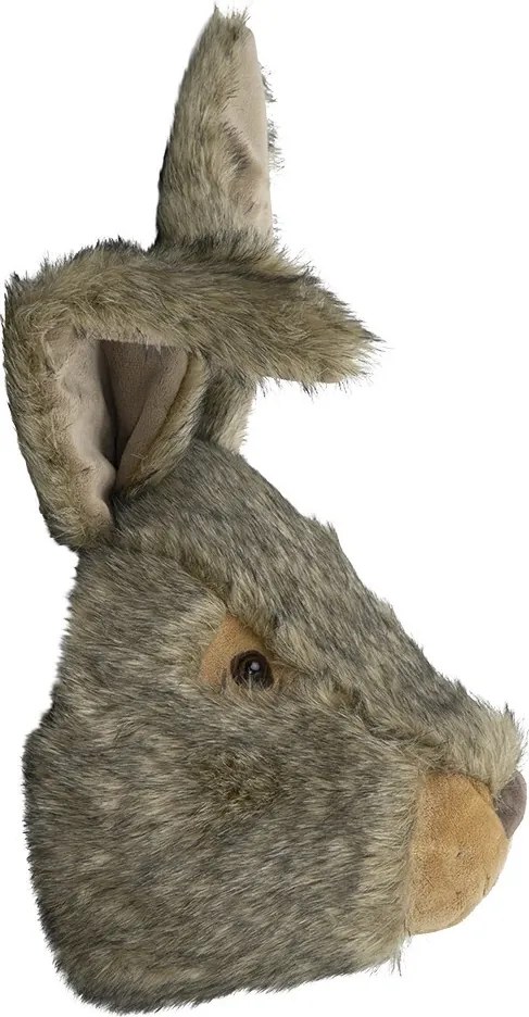 Nástenná plyšová dekorácia hlava králik Cuddly Rabbit - 39*20*47cm
