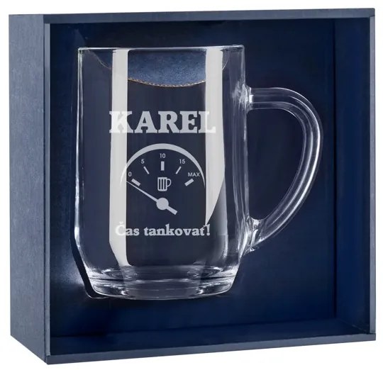 Pieskovaný polliter na pivo Čas tankovať