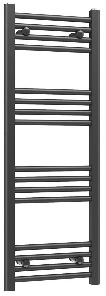 Gamma Erga Basic, vykurovacie teleso 1100x400 mm, 369 W, čierna, ERG-LAV-BASIC-11040-BK