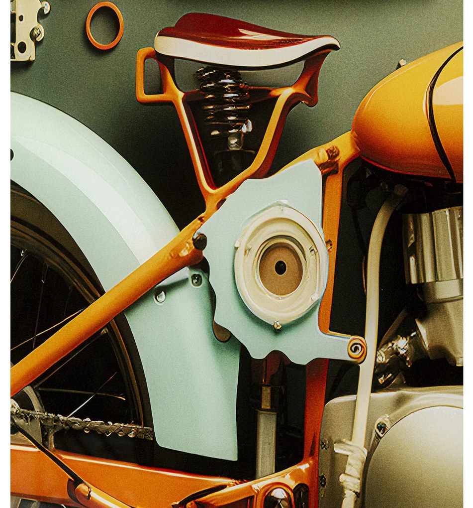 Garage Motorbike obraz viacfarebný 80x60 cm