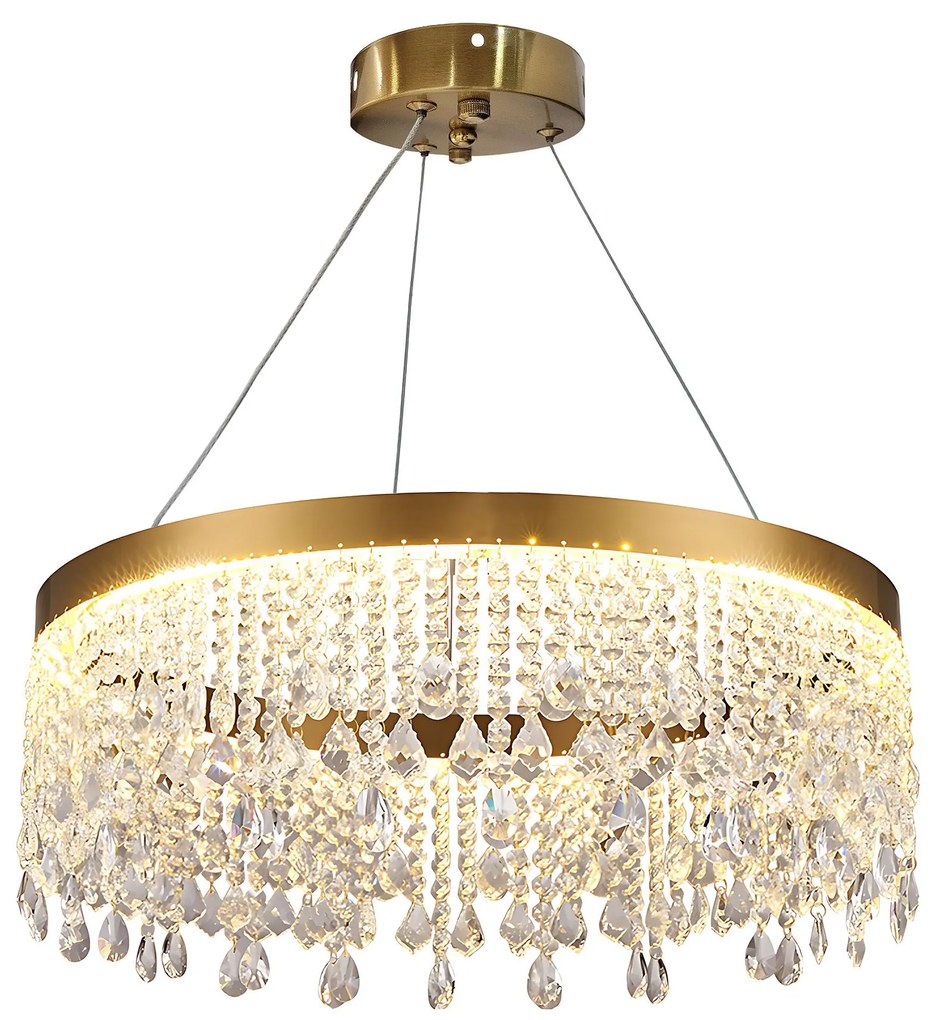 Toolight Toolight, LED stropné osvetlenie 60cm, 24W, 4000K, APP1731-1CP, zlatá, OSW-04342