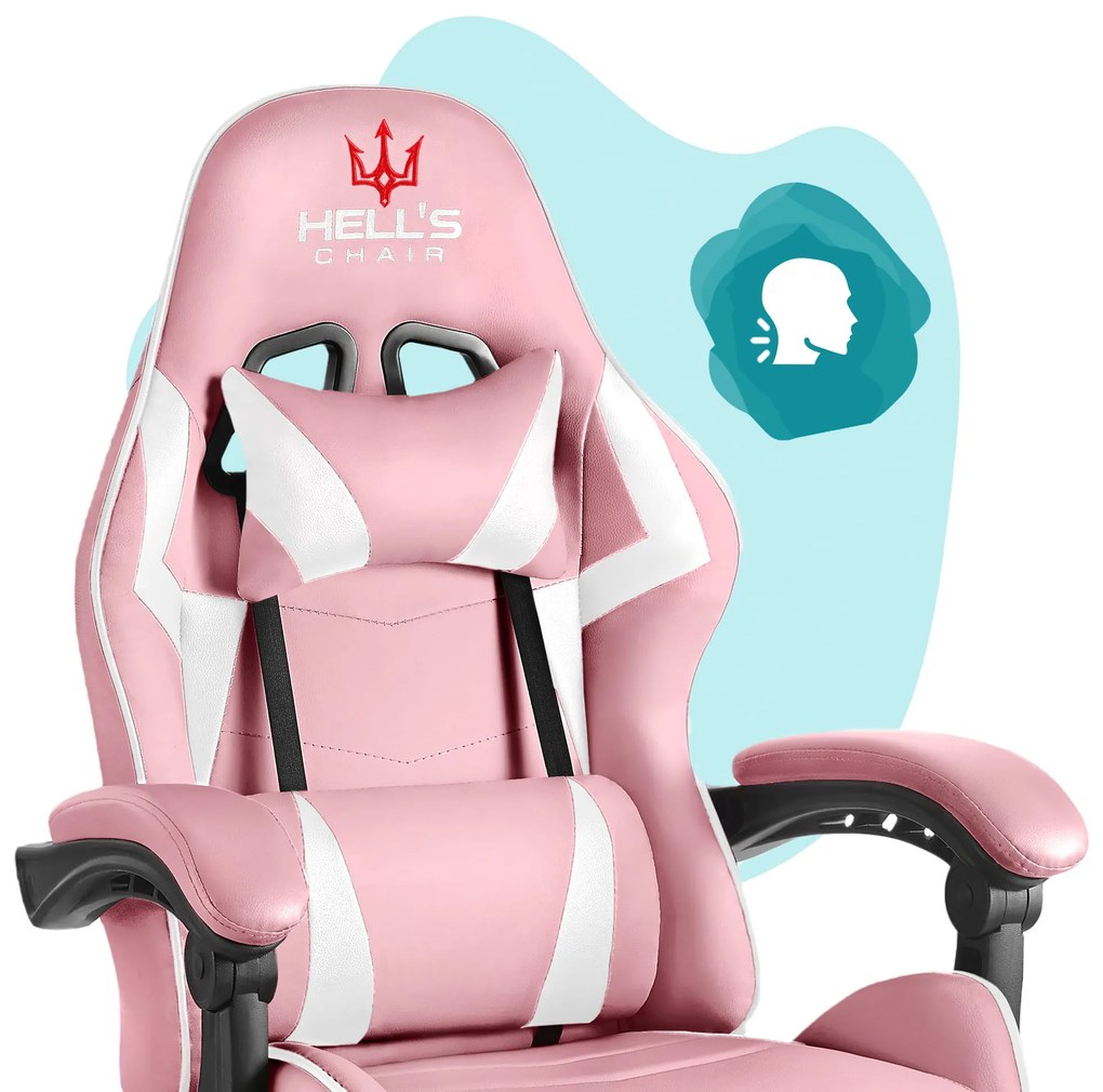 Hells Herná stolička pre deti Hell's Chair HC-1007 KIDS PINK