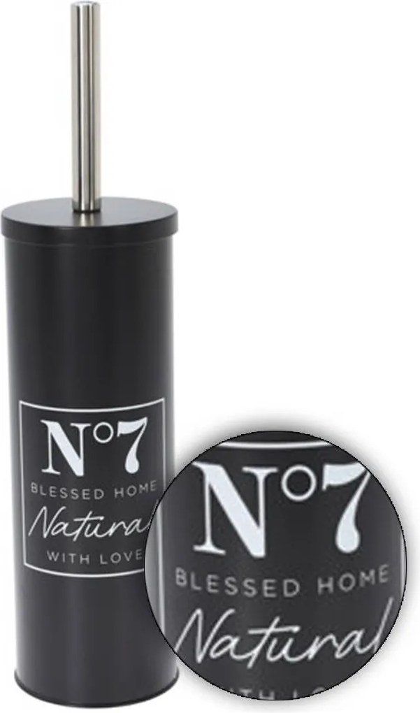 WC kefa Seven, čierna/s chrómovými prvkami