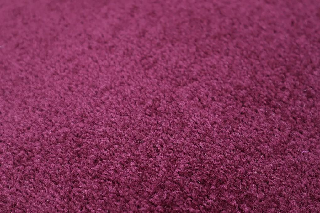 Vopi koberce Kusový koberec Eton fialový 48 kruh - 100x100 (priemer) kruh cm